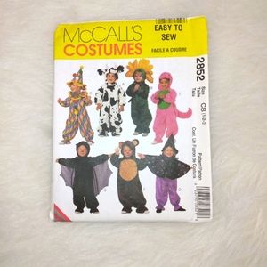 McCall's EASY to Sew Costumes Size 1-2-3